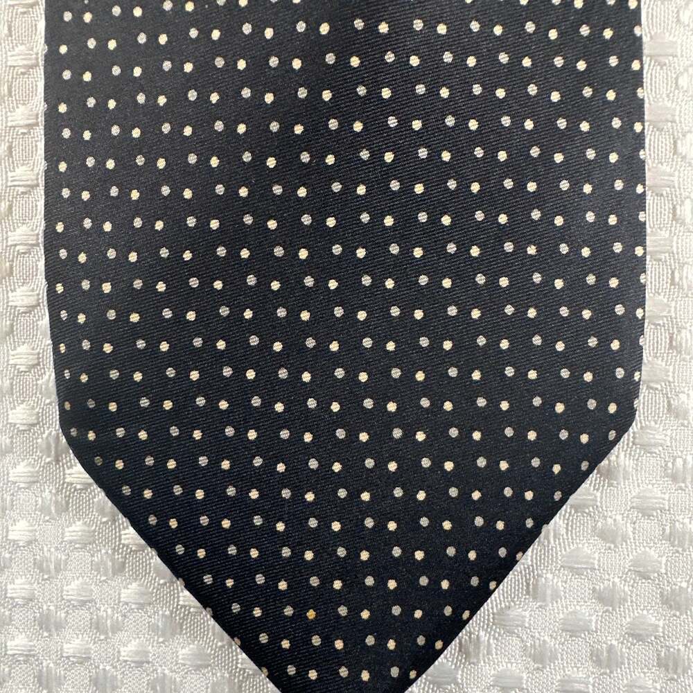 Meifter Tie Men One Size Pure Silk Classic Pointed Dotted Pattern